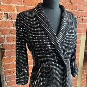 *SOLD*  Forever 21 Black and Silver Embellished  Blazer